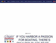 Tablet Screenshot of newportboatshow.com